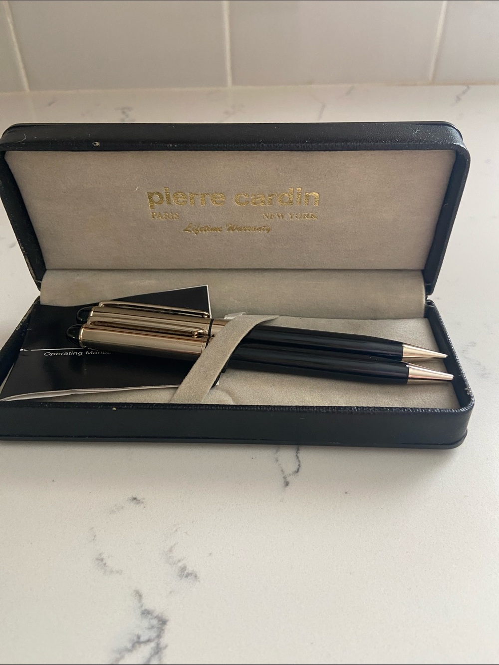 Pierre Cardin Pen and Pencil Gift Set NOS in Original Box